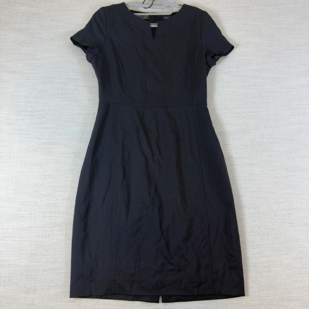 Vintage NWT Brooks Brothers Fleece Thom Browne Navy Cotton Sheath Dress Size 4P